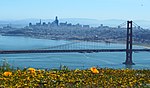 San Francisco from the Marin Headlands in March 2019